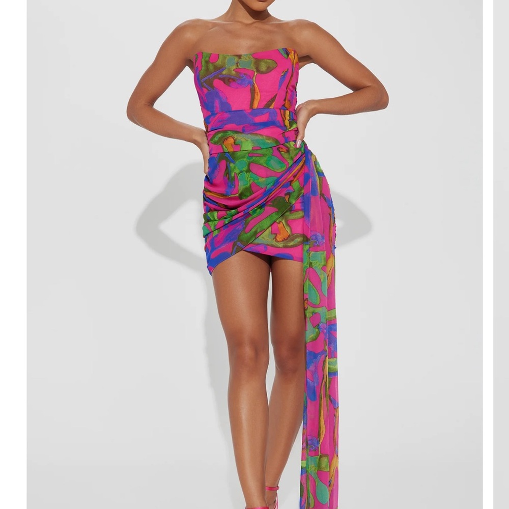 Fashion Nova Chiffon Mini Dress